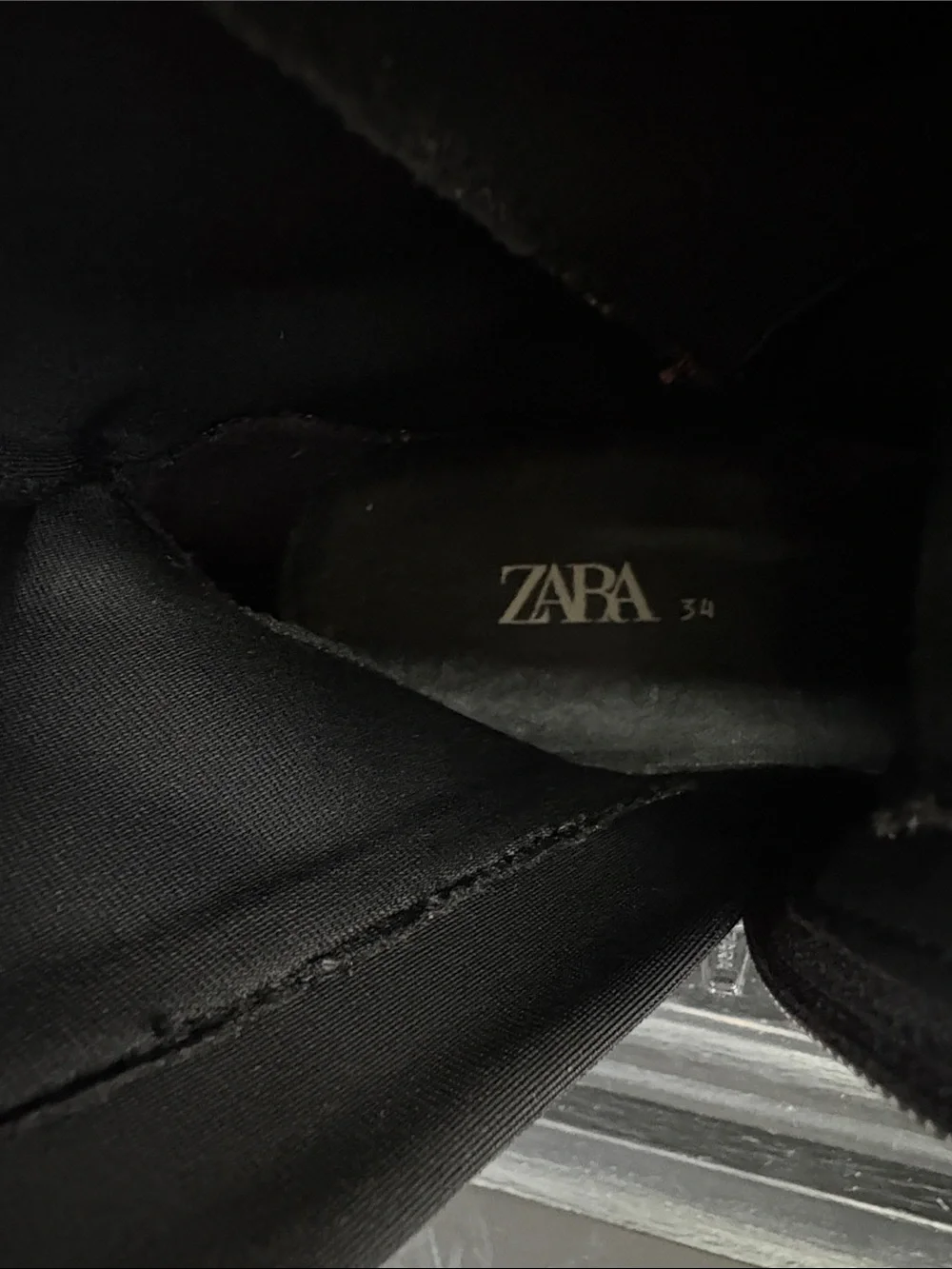 Zara Dark Burgundy Patent Lace-Up Kids Platform Boots
